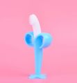Baby Silicone Training Toothbrush BPA Free Banana Shape Safe Toddle Teether Chew Toys Teething Ring Gift Infant Baby Chewing. 