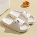 Printting Cute Bear Women Slippers Summer Indoor Soft Cartoon Sandals Bathroom Anti-slip Outdoor Comfy Men Leisure Shoes Couple. 