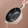 Electric Hot Pot 2.8L,1000W Non-Stick Saute Pan,Rapid Noodles Cooker,Electric Cooking Pot,Ramen Cooker for Steak,Egg,Fried Rice,Dumplings,with Power. 