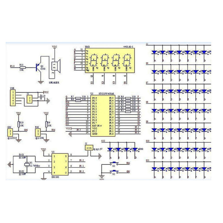 DIY%20Rotating%20Digital%20LED%20Display%20Module%20Alarm%20Electronic%20Digital%20Clock%20Kit%2051%20SCM%20Learning%20Board%205V%20DS1302%20-%20Image%204