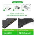 USB 3.0/Type C HDD Enclosure 2.5 inch SATA SSD External Hard Drive Case with 5Gbps Transfer Speed Clear Harddisk Boxs Tool-Free.