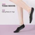 4-pack women's Pilates socks, non slip yoga socks, strong grip socks, suitable for ballet, dance, exercise, and hospital. 