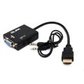 Glink GL-021 HDMI to VGA converter cable with audio connector converter adapter with 3.5mm audio port. 