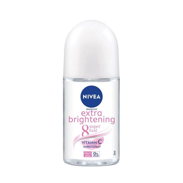 Nivea Extra Whitening/Bright Pore Minimizer Antiperspirant Deodorant Roll-On 50Ml