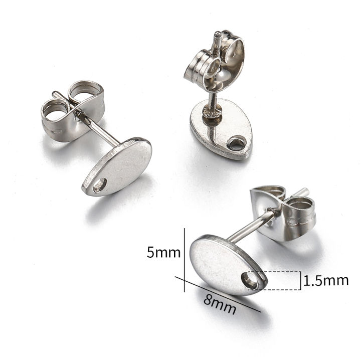 10pcs%20Stainless%20Steel%20Round%20Ear%20Studs%20for%20Earrings%20Base%20Jewelry%20Making%20DIY%20Dangle%20Hole%20Charm%20Pendants%20Components%20-%20Image%203