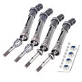 RC CVD Drive Shaft Set - Steel Front & Rear Axles for Traxxas 1/10 Slash 4X4 Rustler Stampede 4X4 VXL Upgrade Parts.