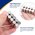 Small Round Magnets, 50 Pcs, Ultra Strong 6.5MM X 1.58MM Neodymium Magnets, Perfect for Refrigerator & Magnet Board. 