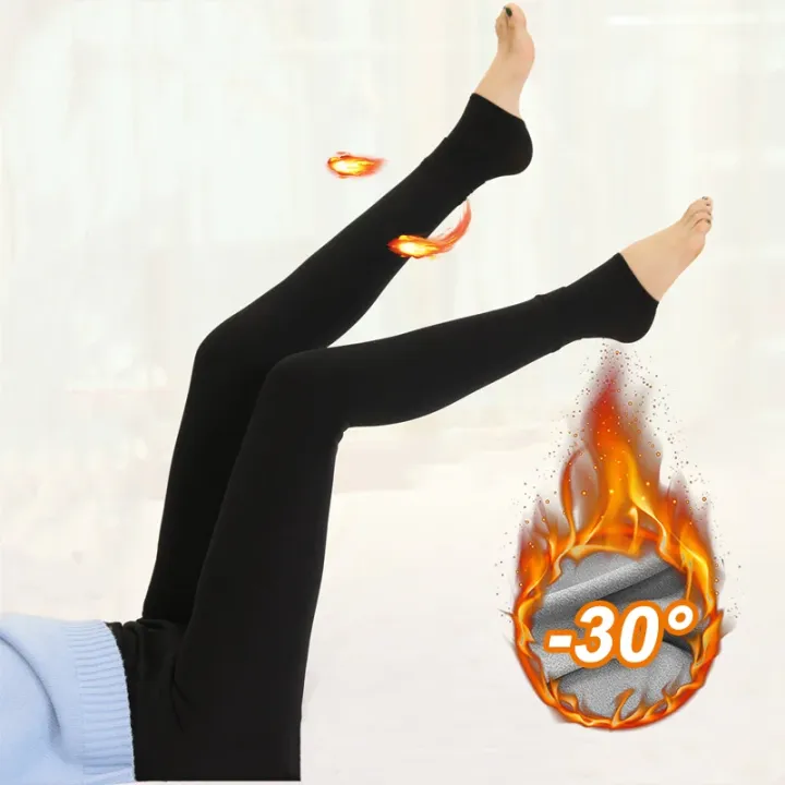 Women%20Winter%20Leggings%20Warm%20Leggins%20High%20Waist%20Solid%20Color%20Women%20Thickened%20Leggings%20Stretchy%20Black%20Leggings%20-%20Image%203
