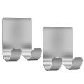 2pcs Razor Holder Stainless Steel Men Shaving Shaver Razor Stand Shelf Shaving Razor Storage Rack Bathroom Hook Organizer. 