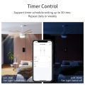 Tuya WiFi Ceiling Fan Light Smart Switch Touch Interruptor Smart Home App Remote Speed Control Works With Alexa Home.