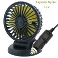 EAFC Mini Car Air Cooling Single Head Fan12V-24V 5V USB Powered 360 Degree Omni-directional Rotating Air Cooling Fan Accessories.