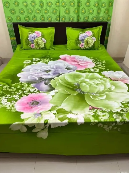 soft%20and%20comfortable%20cotton%20king%20size%20panel%20bed%20sheet%20with%20two%20pillow%20cover%20size(%207.5%20%C3%978.5)%20feet%20King%20size%20-%20Image%203