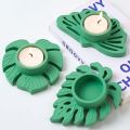 Leaves Candlestick Silicone Mold DIY Handmade Leaf Tealight Candle Holder Plaster Concrete Resin Craft Casting Molds Home Decor.