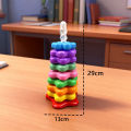 Baby Rotating Rainbow Tower Montessori Stacking Puzzle Toys Safety Early Educational Children's Toys  Birthday . 