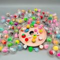 30/50 Pcs 32mm Transparent Eggshell Mixed Toy Kids Birthday Party Favor Pinata  Bag Filler Carnival Christmas  Reward. 