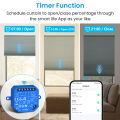 Wireless Roller Shutter Blinds Switch for Tubular Motors Percentage Progress Tuya Smart Life App Remote Control  Assistant. 
