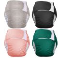AIO Reusable Adult Diaper Set Large Size Washable Cotton Diaper for Patients Elderly Men and Women Incontinence Pants. 