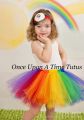 Girl's Rainbow Color Tutus Skirts Baby Handmade Multicolor Tulle Ballet Dance Tutus with Flower Headband Kids Party Pettiskirts. 
