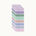 24pcs/40pcs PE Waterproof Bandages Solid Color Breathable Bandages Stickers In 8 Styles.
