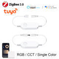 LED Strip Zigbee 3.0 LED Controller ,Tuya Dimmable RGB LED Dimmer,Light Smart Switch WiFi Controller for 4pin/DC Cob Neon Tape. 
