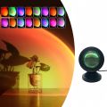 Sunset Lamp Night Light Projection Lamps  Light with Remote Mood Lighting Rainbow Sunlight Lamp Led Colorful Changing. 