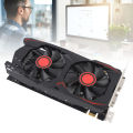 Graphics Card 6GB GDDR5 192BIT Double Fan PCIE 2.0 16X Slot Supports DVI VGA HD Multimedia Interface Gaming Video Card.