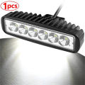 1/2set 18W 6 Led Car Work Light Offroad Spotlight High Bright Aluminum Alloy Waterproof Auto SUV Headlights Driving Lamp 12V. 