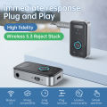 Bluetooth 5.3 Car AUX Audio Adapter Receiver Transmitter AUX  Wireless Audio Adapter 3.5mm Jack for Car Earphones TV Speakers. 