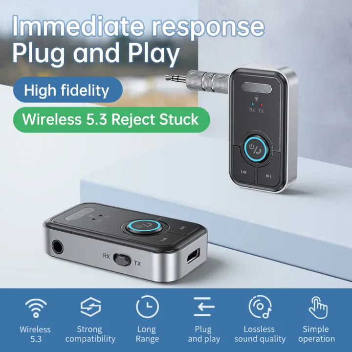 Bluetooth%205.3%20Car%20AUX%20Audio%20Adapter%20Receiver%20Transmitter%20AUX%20%20Wireless%20Audio%20Adapter%203.5mm%20Jack%20for%20Car%20Earphones%20TV%20Speakers%20-%20Image%203