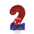 Superhero SpiderMan Fun Figure Candle Cute Cartoon Pattern 0-9 Party Birthday Candle Cake Decoration Children Party . 