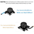 2/4PCS Replacement Hall Effect Joystick For  Switch/Lite/OLED Controller 3D Analog Thumb Stick Repair Parts Accessories. 