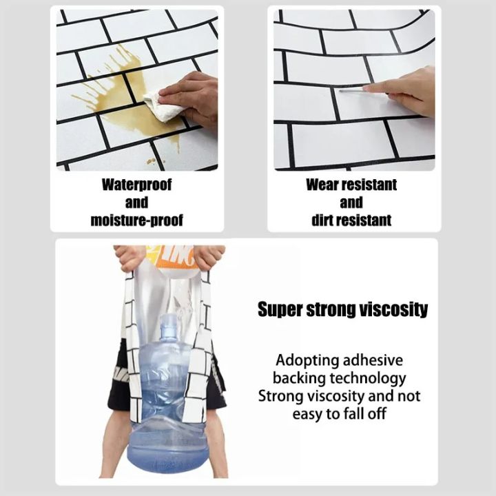 Kitchen%20Cabinets%20Wallpaper%20Wall%20Stickers%20White%20Brick%20Waterproof%20and%20Oil%20Resistant%2040cm%20High%20Temperature%20Resistance%20Adhesive%20Home%20-%20Image%206