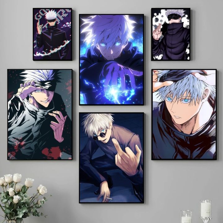 Jujutsu Kaisen Gojo Satoru  Poster Paper Print Home Bedroom Entrance Bar Cafe Art Painting Decoration