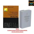 Nikon EN-EL14 battery for D3200,D3300,D3400,D3500,D5300,D5500,D5600 body. 