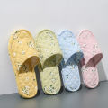 Indoor Slippers Soft Cotton Floral Floor Shoes Fashion Flower Slippers Antislip Home Slippers Bedroom Shoes.