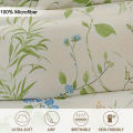 3pcs/set Leaf Floral Pattern Duvet Cover Set(1 Duvet Cover & 2 Pillowcase)Soft And Skin-Friendly Duvet Cover Bedding Set For.