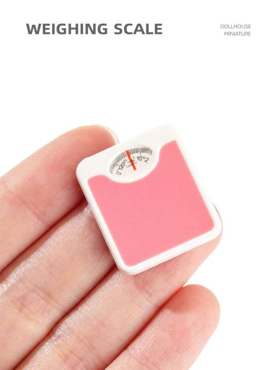 Miniature Bathroom Scale for Dollhouse, 1:12 Scale Mini Simulation, Dollhouse Furniture & Home Appliance Accessories Model