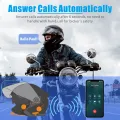 BT5.2 Motorcycle Helmet Headset Wireless Handsfree Stereo Music Player Headphone Noise Reduction Moto Earphone With 2-in-1Mic. 