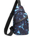Korean chest bag Men's fashion  men's satchel Shoulder bag Crossbody bag Oxford cloth casual bag Canvas small backpack. 