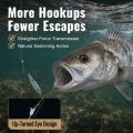 9KM Octopus Fishing Hook Sea Carp Fishing Lures Barbed Hooks Black 50Pcs Fishing Jig Worm Hooks Tackle Saltwater Freshwater.