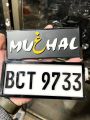 Customized 3D Acrylic Bike/Motorcycle Show Plate | Personalized Number Plate with Raised Letters for Bikes | Motorcycle Accessories. 