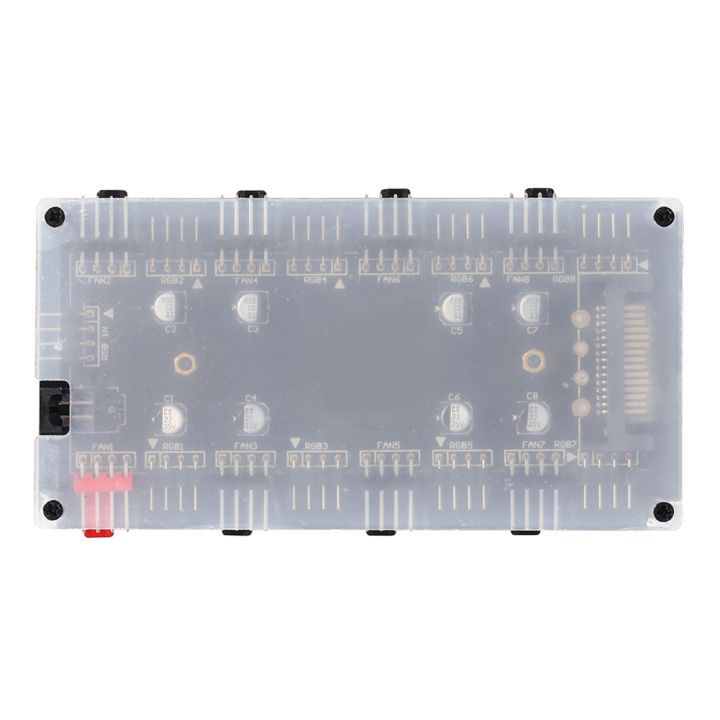 12V%204Pin/5V%203PIN%201%20To%208%20Multi%20Way%20Splitter%20ARGB/RGB%20PWM%20Fan%20Hub%20LED%20Light%20Strip%20Controller%20Addressable%20RGB%20Lighting%20PCB%20Splitter%20-%20Image%203