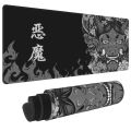 Game mouse pad Japanese samurai devil mouse pad black ghost face gamer desk pad mouse pad carpet accessories table pad. 