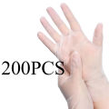 200/300PCS TPE Disposable Kitchen Gloves Anti-oil Cleaning TPE Gloves Household Convenience BBQ Vegetable Beauty Salon.