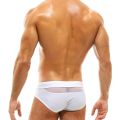 Mens Bikini Swimwear Mesh Hollow Out Swimsuit Drawstring Low Waist Swim Briefs Transparent Surfing Shorts Beachwear.