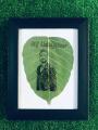 Customized Engraved Name and Photo in Natural Leaf with Frame for Gift,Happy birthday,Wedding and Anniversary Gift. 