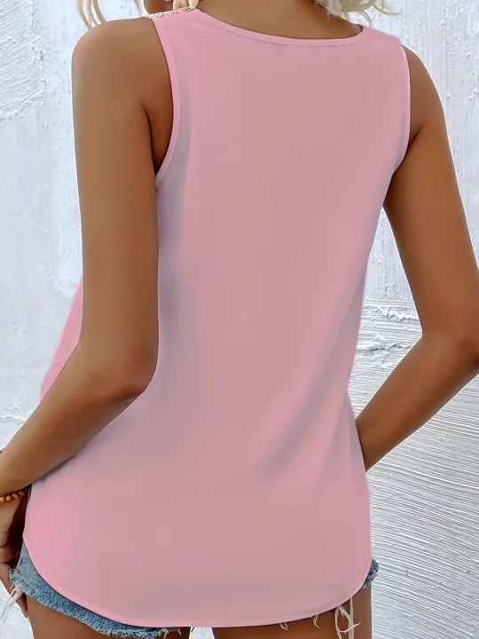 Women's%20Elegant%20Summer%20New%20Style%20V-Neck%20Appliqu%C3%A9%20Sleeveless%20Vest%20-%20Image%205