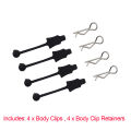 Body Clip Retainer Kit for Mojave Limitless Typhon Kraton 1/7 1/8 RC Car Parts (All Scale PVC PC Body Shell Suitable).