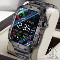 2025 Smartwatch Men Flashlight Waterproof Outdoor Sports Tracker HD Bluetooth Calls Smart Watch New For Android IOS.