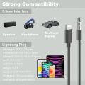 Aux Cable for iPhone in Car,Lightning to 3.5mm Aux Stereo Audio Cable Adapter Compatible with iPhone 13/12/11/XS/XR/X/8/7 for Car Home Stereo, Speaker, Headphone, -3.3ft (Black). 